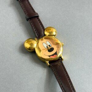 Vintage Walt Disney Watch Disneyland Wristwatch Mickey Mouse Lorus Japan Ears